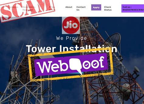 Jio Tower Scam: Fake Reliance Websites Are Taking People’s Money.